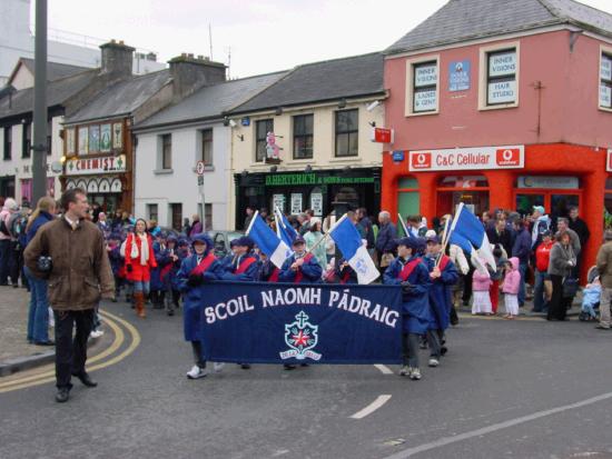 On the Market Square Castlebar - St Patrick's Day Parade 2006