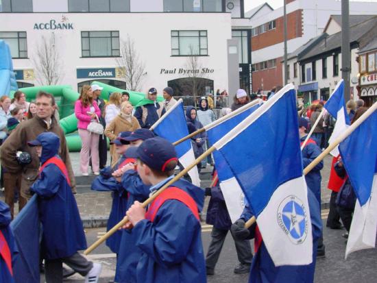 On the Market Square Castlebar - St Patrick's Day Parade 2006