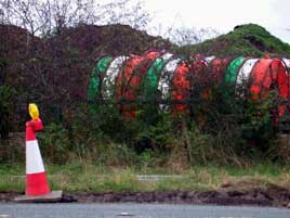 Spotted yesterday next to the gas pipeline crossing on the N5 - Independent Broadband Cable for Castlebar? 
