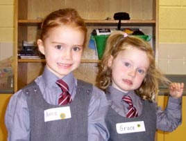Do you remember your first day at school? Click photo for lots more of yesterday's first-day schoolers at Breaffy National School, Castlebar.
