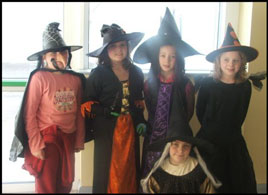 Some great witches from St. Angelas - pretty scary! Click photo for lots Halloween fun from St. Angelas.