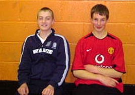 Vincent O'Brien and  Andrew Butler U-17 boys double runners up in the recent Mayo Close Badminton competition at Ballina.