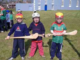 The Mall was busy with young hurling enthusiasts this week enjoying Hurling on the Green in the sunshine.