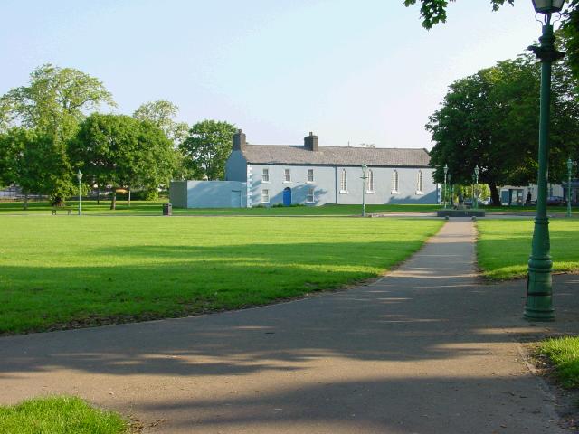 View from the Courthouse and Garda Barracks side of the Mall in Castlebar.