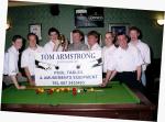 Winners of Castlebar Town & District pool Cup league final are Coynes Bar Castlebar, sponsored by Tom Armstrong Amusements pictured left to right Richie Kenny, Dave Reilly, Michael Golden (Captain), Tom Armstrong Sponsor, John Coyne Proprietor Coynes Bar Ollie Kelly, Hughie McManamon, Padraic Golden, pic Heverin Photography. 
