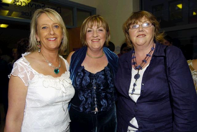 GMIT BA Graduates Art & Design 2007  Turas exhibition held in Mayo General Hospital which was opened by John Behan RHA and will runs from  23rd August until the 23rd October. L-R: Noelene Cashin, Ann Finnegan, Rena Sherdian enjoying the exhibition. Photo  Ken Wright Photography 2007