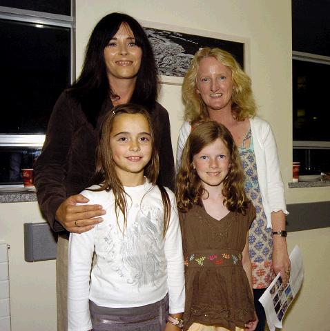 GMIT BA Graduates Art & Design 2007  Turas exhibition held in Mayo General Hospital which was opened by John Behan RHA and will runs from  23rd August until the 23rd October. Tianna Maher, Aideen Carter. Back Carmel Maher and Helena Carter enjoying the exhibition.  .Photo  Ken Wright Photography 2007