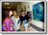 GMIT BA Graduates Art & Design 2007  Turas exhibition held in Mayo General Hospital which was opened by John Behan RHA and will runs from  23rd August until the 23rd October. Bernie OMahoney, Barbara Rudd and Kathleen OHora looking at some of the paintings on display. Photo  Ken Wright Photography 2007