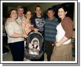 GMIT BA Graduates Art & Design 2007  Turas exhibition held in Mayo General Hospital which was opened by John Behan RHA and will runs from  23rd August until the 23rd October. Two week old Hannah Marie Jennings attending her first exhibition with members of her family   L-R: Marion Jennings, John Walsh (Mayo General Hospital Arts Group),.Julie Jennings, Craig Jennings,John Jennings, Emily Garry Photo  Ken Wright Photography 2007