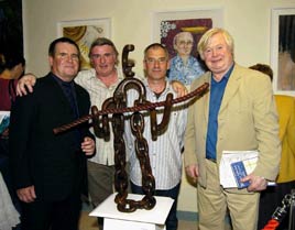 John Behan RHA opened the GMIT BA Graduates Art & Design 2007 'Turas'  exhibition. Click photo for more from Ken Wright.