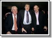 Pictured in the TF Royal Hotel and Theatre on Thursday at the Mike Denver Christmas Party Night. L-R: Mick OMalley, Tony Gaughan and Tommy Goonan. Photo  KWP Studio 094.
