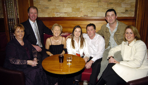 Pictured in the TF Royal Hotel and Theatre on Thursday at the Mike Denver Christmas Party Night
L-R: Maureen Gaughan, Tommy Gaughan, Kathleen Togher, Colette Delahunty, Brendan Henry, Denis ODonnell, Michelle Duffy Photo  KWP Studio 094.
