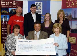 The recent Balla Road Race raised 32,300 euro for various local charities. Click photo for photos of the presentations from Ken Wright.