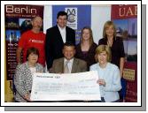 Balla 10k Road Race which was held on 28th July and raised 32,300 Euro which was divided between various charities . Representatives and sponsors of the various charities Front L-R: Betty Dabbagh (West of Ireland Alzheimer Foundation), John OMahoney TD (guest), Geraldine Clare (Chief Executive Aware), Duncan Pratt (MS Mayo), James Kilbane  (guest), Rachel Quinn (Castle Family Resource Centre), Deidre Walsh (Aware).  Photo  Ken Wright Photography 2007. 