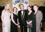 Lions Club Charter Dinner held in the Welcome Inn
L-R: Helen Bennett, Michelle Duggan, Michael ONeill (President), Hilary Rooney and Mary Fox: Photo  Ken Wright Photography 2005

