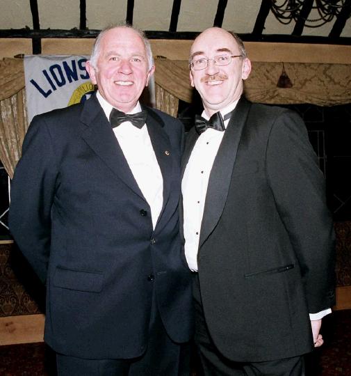 Lions Club Charter Dinner held in the Welcome Inn
L-R:): Eamon Horkan, & Billy Irwin, Photo  Ken Wright Photography 2005

