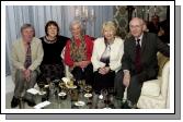 Pictured at the Castlebar Lions Club wine reception held in Days Hotel prior to the Opera Don Giovanni which was held in the TF Royal Hotel & Theatre. L-R: Patrick Braille, Monica Browne, Mary B. Walsh, Kate Raeburn - Smith, John Raeburn- Smith, Photo  Ken Wright Photography 2007. 