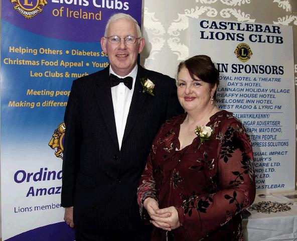 Pictured at the Castlebar Lions Club wine reception held in Days Hotel prior to the Opera Don Giovanni which was held in the TF Royal Hotel & Theatre. L-R: Aodan McGlynn and Marie  McGlynn. Photo  Ken Wright Photography 2007. 

