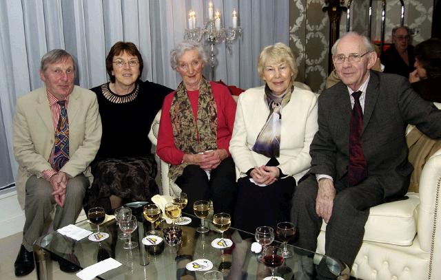 Pictured at the Castlebar Lions Club wine reception held in Days Hotel prior to the Opera Don Giovanni which was held in the TF Royal Hotel & Theatre. L-R: Patrick Braille, Monica Browne, Mary B. Walsh, Kate Raeburn - Smith, John Raeburn- Smith, Photo  Ken Wright Photography 2007. 