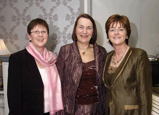 Pictured at the Castlebar Lions Club wine reception held in Days Hotel prior to the Opera Don Giovanni which was held in the TF Royal Hotel & Theatre. L-R: Dolores Conroy, Catherine Burke, Evelyn Lavelle. Photo  Ken Wright Photography 2007.  