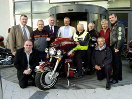 Photographs at the Lions Club launch of the Route 66 Challenge fudraiser in aid of Temple Street Children's Hospital.