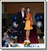 Pictured in the Resource centre in Balla at a Fashion Show organised by Manulla Football Club Youth Council to raise funds for Manulla Football Club. Outfits for the night were supplied by Next Step, Elverys, Adams at Shaws, Beverley Hills and Padraic McHales. John Henley and Aoife Brennan   Photo  Ken Wright Photography 2007 No 399