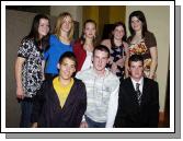 Pictured in the Resource centre in Balla at a Fashion Show organised by Manulla Football Club Youth Council to raise funds for Manulla Football Club. Outfits for the night were supplied by Next Step, Elverys, Adams at Shaws, Beverley Hills and Padraic McHales.  Members of the Youth Council, Front L-R: Cillian McGlade, Callum Murray, Colin McDonald. Back l-R: Catherine Giblin, Louise Roughneen, Niamh Lavelle, Aileen Durkan, Natalie Bourke. Photo  Ken Wright Photography 2007