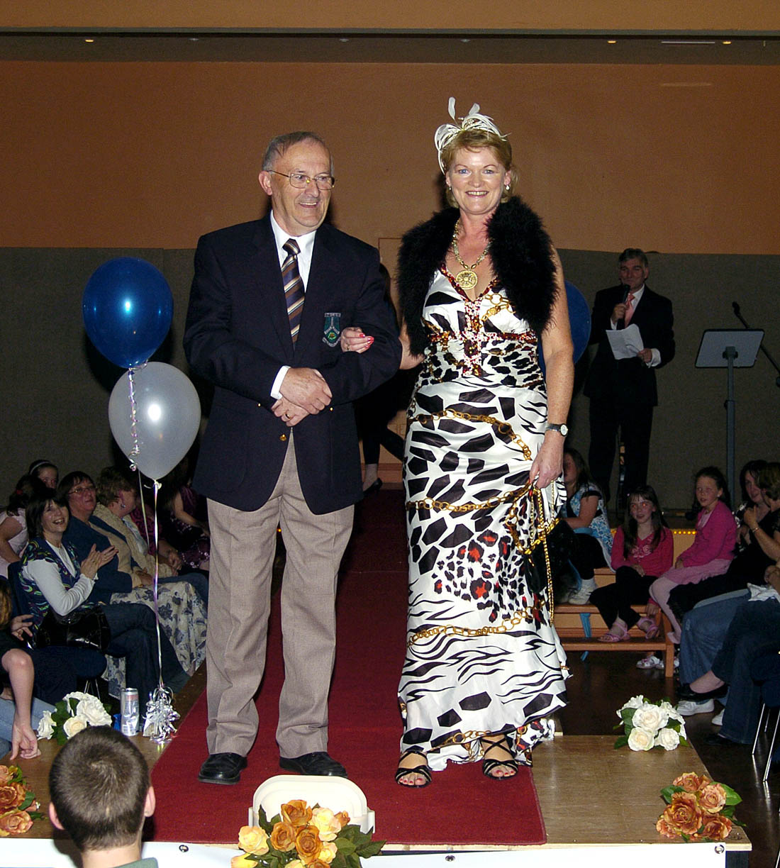 Pictured in the Resource centre in Balla at a Fashion Show organised by Manulla Football Club Youth Council to raise funds for Manulla Football Club. Outfits for the night were supplied by Next Step, Elverys, Adams at Shaws, Beverley Hills and Padraic McHales.  Tommy Rumley and Agnes Durkan.   Photo  Ken Wright Photography 2007