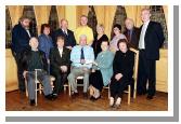 Pictured in the Welcome Inn at the presentation of a cheque from the Humbert Foundation (trading as the Romanian Shop) Humbert Mall, Castlebar to the Irish Emigrant Liaison Committee (Mayo Branch)
Front L-R: Joe Mularkey (MELC), Agnes Waldron (Rumanian Shop),Johnny Mee (Chairman MELC), Sally Hopkins (Rumanian Shop), Mary Kelly (Rumanian Shop). Back L-R: Mick Morgan, Margaret Mularkey, Francis Brennan (MELC PRO), James OMalley (MELC Secretary), Mary Doyle (MELC), Nado Cafolla (MELC), Kevin Bourke (MELC), Joe ODea (MELC). Photo  Ken Wright Photography 2004. 

