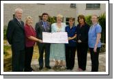 Presentation of a cheque for 15,660.25 Euro  to Patient Care Oncology Ward Mayo General Hospital from Teresa McGuire Cathaoirleach Westport Town Council, which is the proceeds of the Mayors Ball. L-R: Michael OBrien Assistant General Manager, Madeline Gallagher CNS Oncology,  Dr. Paul Donnellan Consultant Oncologist, Teresa McGuire, May Hannigan CNM Oncology, Bernie Byrne CNS Oncology, Paula Conway Staff Nurse Oncology. Photo  Ken Wright Photography 2007 

