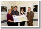 Pictured in Mayo General Hospital at a presentation of a cheque for 12 513.10 to the Oncology Unit in Mayo General Hospital from Margaret McNulty and Ann Shiel who are part of the group of ladies who took part in the Dublin ladies mini marathon and raised 13,513.10. A thousand euro from this amount has already been donated to the Mayo Cancer Support Association at Rock Rose House Castlebar. L-R: Margaret McNulty, Mr. Kevin Barry (Consultant Surgeon M.G.H.), Ann Shiel, Tony Canavan (General Manager M.G.H.). Photo  Ken Wright Photography 2008. 