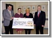 Pictured in Mayo general Hospital at a presentation of a cheque for 850 euro  from Anne OLoughlin Delaney, proprietor of The Zalon, Newline Castlebar the proceeds of coffee and information morning on breast cancer by Assumpta Walsh and Mary Casey in aid of the MRI Scanner Appeal. L-R: Mr Kevin Barry (Consultant Surgeon Mayo General Hospital), Mary Casey (Consultant Radiologist Mayo General Hospital), Anne OLoughlin Delaney, Tony Canavan (Manager Mayo General Hospital). Photo  Ken Wright Photography 2007 