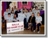 Pictured at the newly formed Balla No Name Club at a presentation of sweat shirts sponsored by Castlebar Credit Union, James McLoughlin presenting a sweat shirt  to Fiona Gallagher Secretary Balla No Name Club , also in the picture are some of the club members. Front L-R; Jamie Gleeson, Mary Louise Brennan, Con Nolan (Development Officer No Name Club), Helen Gleeson (Supervisor). Middle Row L-R: Aiden Gleeson, Katie McLoughlin, James McLoughlin  representing Castlebar Credit Union, Fiona Gallagher, Eileen Gleeson, Laura Allgood, Sean Galligan, Back L-R: Olivia Murphy, Catriona OMahony, Amy Costello, Aoife Kilgallon ,Sean Jennings, Aibhle Murphy. Photo  Ken Wright Photography 2008