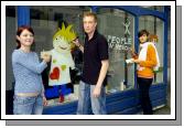 Pictured at the newTelethon People In Need office on Main St Castlebar L-R: Martina English, Keeto Peterseil, Adriana Aleksic decorating the windows.  Photo  Ken Wright Photography 2007