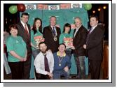 Pictured at the Launch of the Special Olympics 2009 in the Welcome Inn, Joe Mellett, Cathaoirleach who officially launched the start of the fundraising front l-r; Martin McLoughlin and Willie Nolan, previous gold medallists.  Back l-r; Liz McHale, James Kilbane, Laura Dillon, Joe Mellett, Claire Lawlor, Blackie Gavin, Deputy Mayor, John OShaughnessy, Chairman Mayo Special Olympics . Photo  studio 094. 