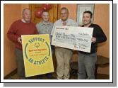 Organizers of the Balla Inter-pub Quiz, held in aid of Special Olympics Mayo, pictured in "The Olde Woods" pub. L - R: Brian Stewart (organizer), John Dempsey (The Olde Woods), John Shaughnessy (county co-ordinator), Pat O'Malley (sponsor - Blue Thunder). Photo: Studio 094