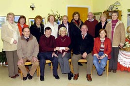 Turlough Community 25 Card Game presentation Friends of the Sacred Heart Hospital. Click photo for details from Ken Wright.