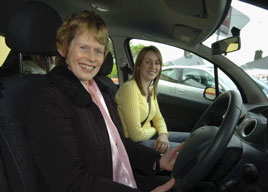 The Duffy Family drive away their prize in the Credit Union Members Car Draw for May. Click photo for more photos and details from Ken Wright.