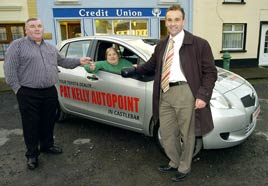 Teresa Rooney from Balla is the winner of the latest Credit Union Members Draw for a car. Click photo for details from Ken Wright.