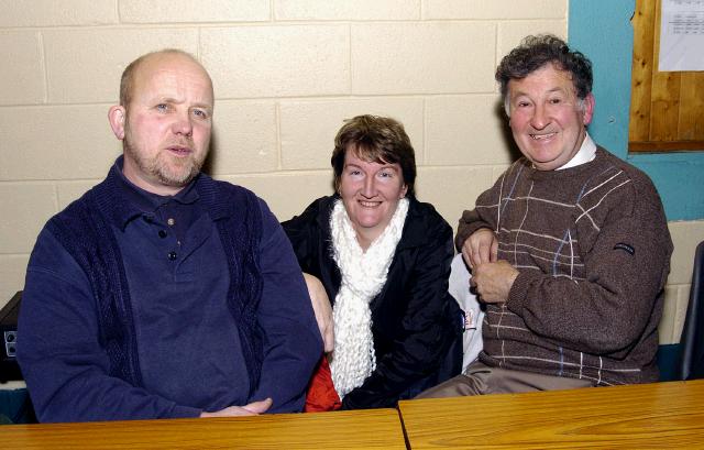 Overseeing the proceedings were John OBrien (Credit Union, Maura Lavelle (Credit Union), Michael Corbett (Credit Union), at the Castlebar Credit Union Table Quiz held in Davitt College 25 November 2007. Photo  Ken Wright Photography 2007