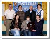 Castlebar Credit Union Table Quiz held in Davitt College Joint winning team from St. Josephs Secondary School Castlebar .Front L-R: Helena Hyland, Emma OToole, Mairead ODonnell. Back L-R: Michael Neary (Credit Union), Michael Corbett (Credit Union), Paddy Glynn (Credit Union),Maura Lavelle (Credit Union), Photo  Ken Wright Photography 2007. 