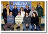 Castlebar Credit Union Table Quiz held in Davitt College St. Geralds College  Castlebar in 3rd place Front L-R: Patrick Wiseman, Rian Derrig, Alan Garry, Aiden Rowe.  Back L-R: Stephen Burns (Quizmaster), John OBrien (Credit Union),      Denise Kinsella (Credit Union), Jimmy Murphy (Credit Union), Michael Murray (Credit Union), Jim McHugh (Credit Union). Photo  Ken Wright Photography 2007. 

