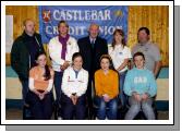 Castlebar Credit Union Table Quiz held in Davitt College Junior Section Joint winning First Year team from St. Josephs Secondary School Castlebar. Front L-R: Shannon Rowland, Aoife Walsh, Jessica Dolan, Aisling Conlon. Back L-R: John OBrien (Credit Union), Bridie Clarke (Credit Union), Paddy Glynn (Credit Union), Denise Kinsella (Credit Union), Michael Murray (Credit Union). Photo  Ken Wright Photography 2007. 

