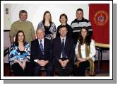 GMIT Castlebar presentation of certificates held in the Davitt room. 
Students who received Certificates in Beginners & Digital Photography Front l-R: Michelle Bayliss, Bernard OHara (Head GMIT Castlebar), Brian Mulhern (Head of Department), Aiga Browick, Back L-R: Michael McDonagh, Laura Grenen, Helen Munnelly, Colin Lynott. Photo  Ken Wright Photography 2007. 
