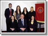 GMIT Castlebar presentation of certificates held in the Davitt room. 
Students who received Certificates in Small Business Bookkeeping. Front l-R: Helen Gannon, Bernard OHara (Head GMIT Castlebar), Emma Broderick. Back l-R:  Declan Hoban (Programme Co-ordinator), Kelly McClafferty, Olga Dermody (Lecturer), Hilary Gaughan.  Photo  Ken Wright Photography 2007. 
