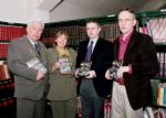 Johnny Mee, Mayor of Castlebar, Professor Christine Kinealy , Ivor Hamrock Author and Austin Vaughan, Mayo County Librarian, At the launch of a new book from Mayo County Library: The Famine in Mayo: A Portrait From Contemporary Sources by Ivor Hamrock.