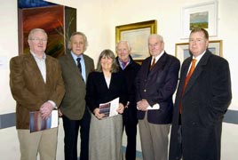 Ken Wright was at the launch of the exhibition of paintings by Jim Houston Entitled 