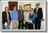 Pictured in Mayo General Hospital at the exhibition of paintings by Jim Houston 
Entitled Nature's Coat of Many Colours, which was officially opened by Professor Peter Gatenby. The paintings will be on display until 22nd June L-R: Kirsten McDonagh, Dr. John Murphy, Jim Houston, Michael Fadden, Louisa Stoney, Des Mahon (County Manager). Photo  Ken Wright Photography 2007. 

