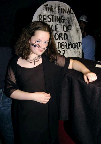 Katie Corcoran pictured at Castlebar Library, at the launch of J K Rowlings Harry Potter and the Deathly Hallows.  Photo  Ken Wright Photography 2007.  

