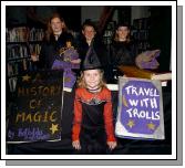 Pictured at Castlebar Library, at the launch of J K Rowlings Harry Potter and the Deathly Hallows Four children who joined in all the fun Ciara OMalley. Back l-R:   Aedammir Dunleavy,  Darragh Dunleavy, Melanie OMalley. Photo  Ken Wright Photography 2007.  